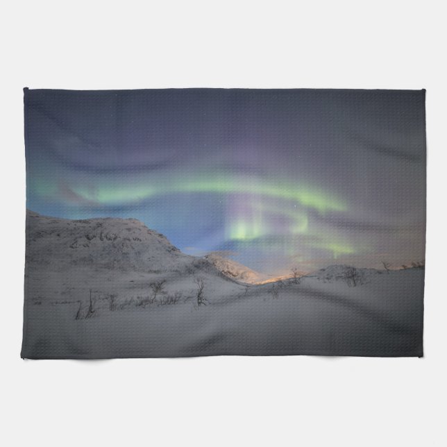 Northern Lights Tea Towel (Horizontal)