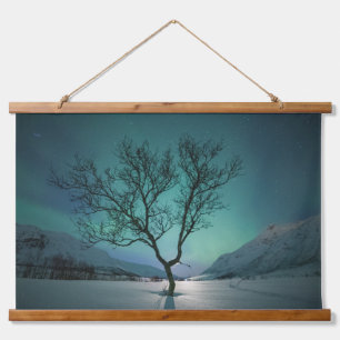 Northern Lights Tree Hanging Tapestry