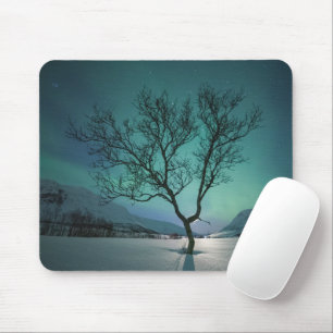 Northern Lights Tree Mouse Mat