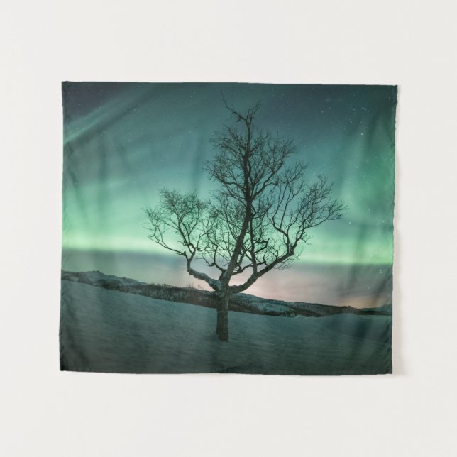 Northern Lights Tree Tapestry (Front (Horizontal))