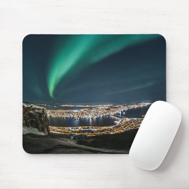 Northern Lights Tromso Mouse Mat (With Mouse)