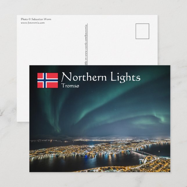 Northern Lights Tromso Postcard (Front/Back)