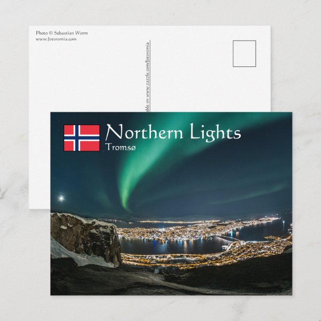 Northern Lights Tromso Postcard (Front/Back)