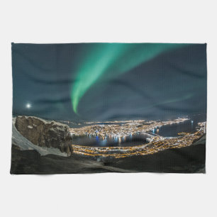 Northern Lights Tromso Tea Towel