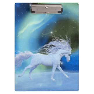 Northern lights unicorn clipboard
