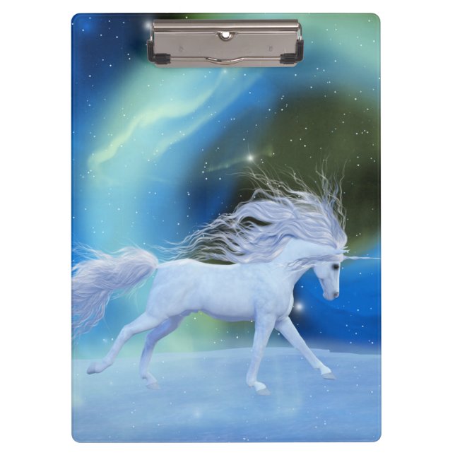 Northern lights unicorn clipboard (Front)