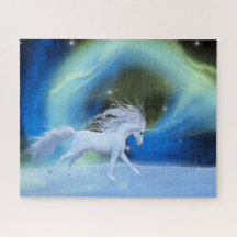 Northern lights unicorn Puzzle