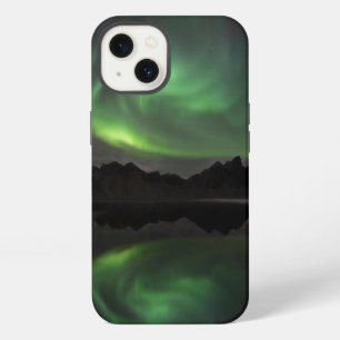 Northern Lights Vestrahorn Beach Hofn, Iceland iPhone 13 Case