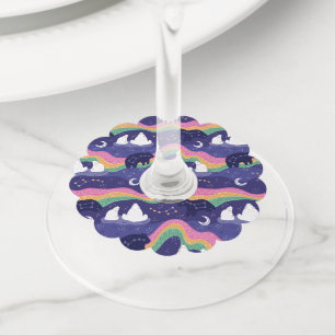 Northern Lights Wine Tags