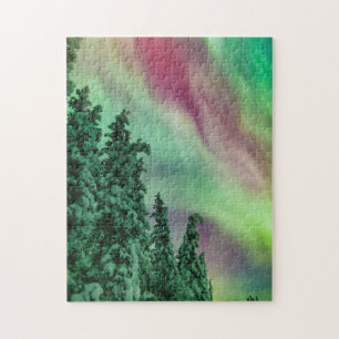 Northern Lights   Winter in Glennallen, Alaska Jigsaw Puzzle