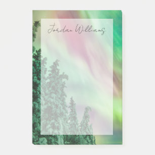 Northern Lights   Winter in Glennallen, Alaska Post-it Notes