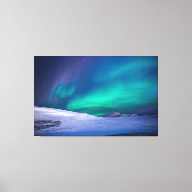 northern lights wrapped canvas  (Front)