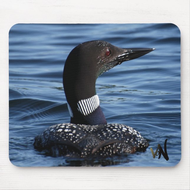 Northern Loon Mouse Mat (Front)