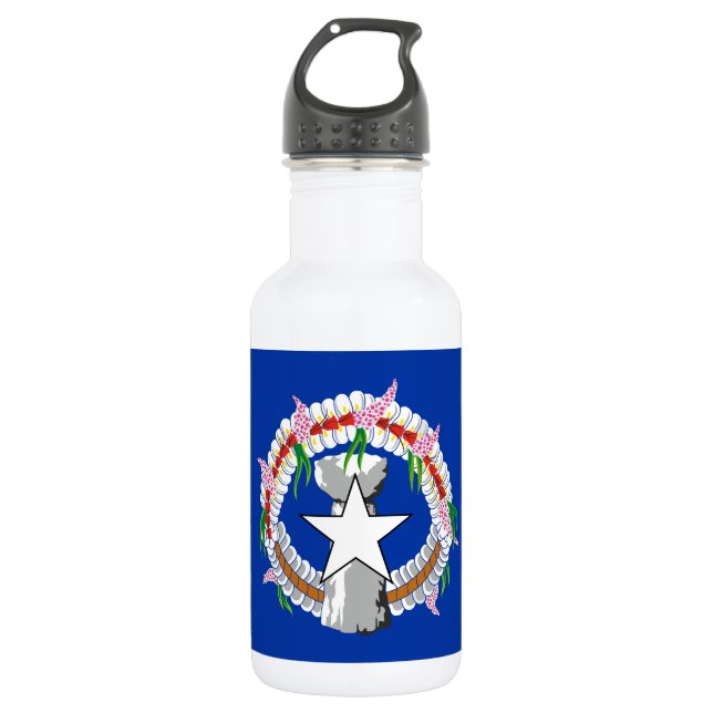 Northern Mariana Islands Flag 532 Ml Water Bottle (Front)