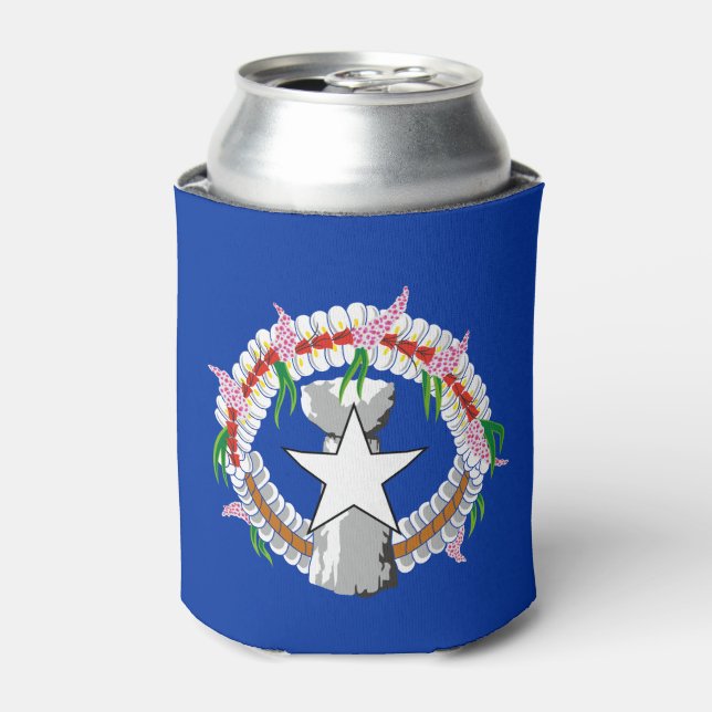 Northern Mariana Islands Flag Can Cooler (Can Front)