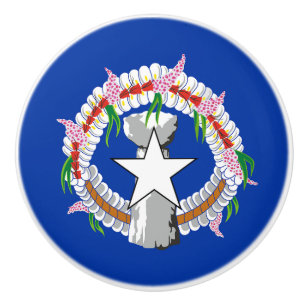 Northern Mariana Islands Flag Ceramic Knob