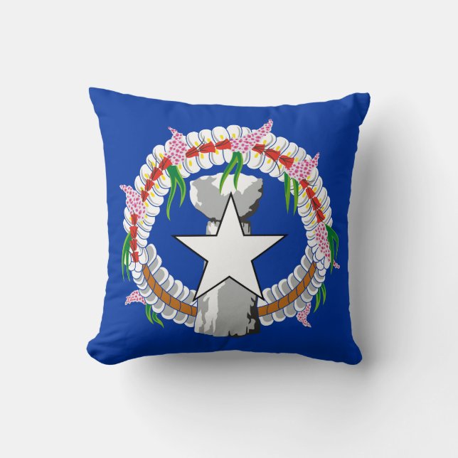 Northern Mariana Islands Flag Cushion (Front)