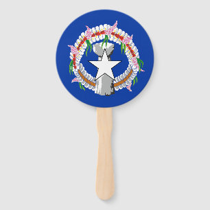 Northern Mariana Islands Flag Hand Fan