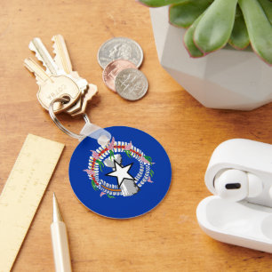 Northern Mariana Islands flag Key Ring