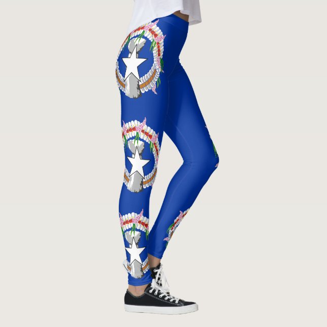 Northern Mariana Islands Flag Leggings (Right)