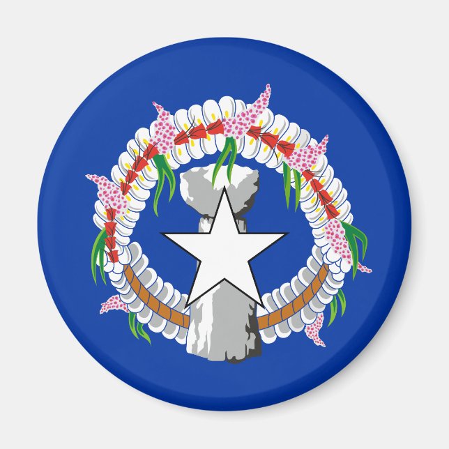 Northern Mariana Islands Flag Magnet (Front)
