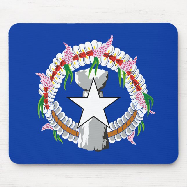 Northern Mariana Islands Flag Mouse Mat (Front)