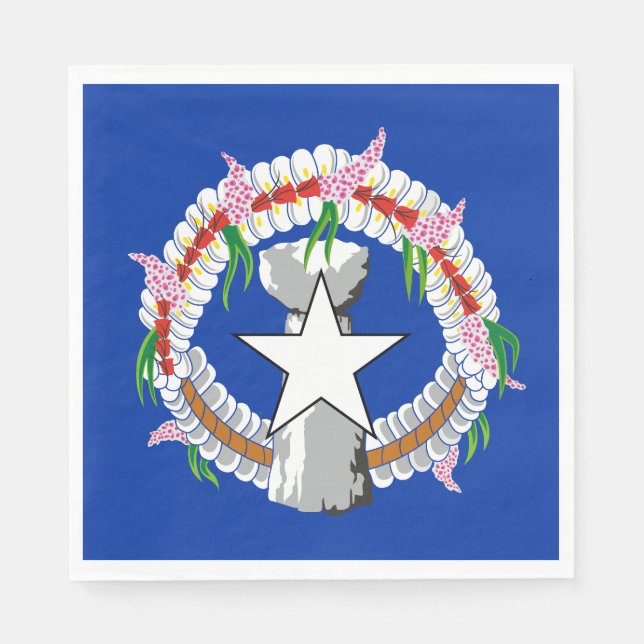 Northern Mariana Islands Flag Napkin (Front)
