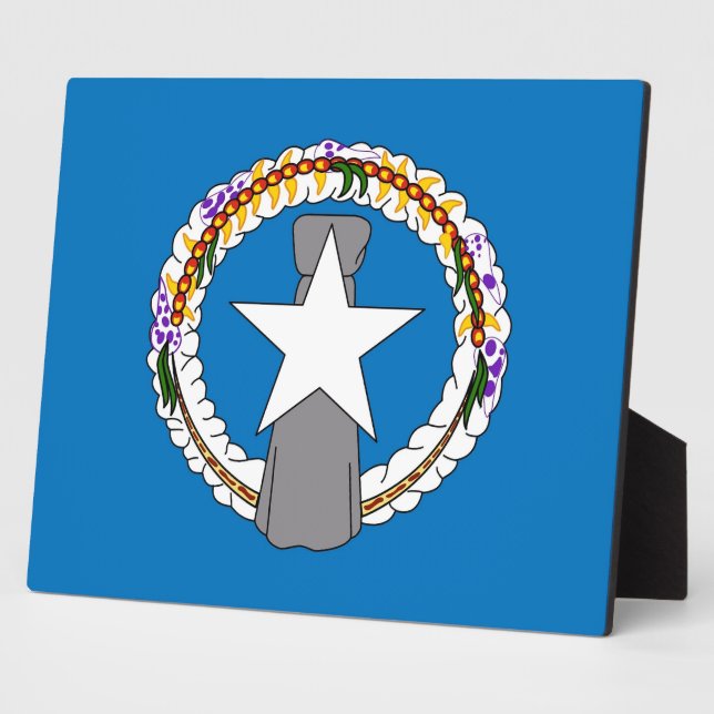 Northern Mariana Islands Flag Plaque (Side)