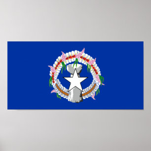Northern Mariana Islands Flag Poster