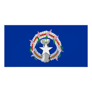 Northern Mariana Islands Flag Poster