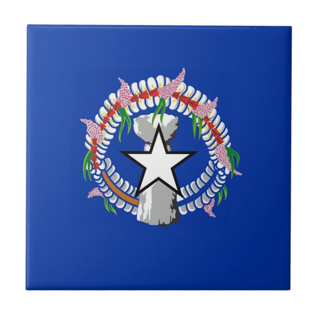 Northern Mariana Islands flag Tile (Front)