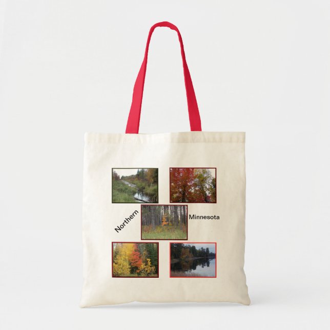 Northern Minnesota in Autumn Budget Tote Bag (Front)