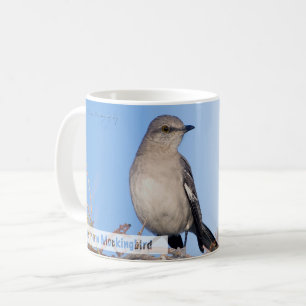 Northern Mockingbird Psalm 40:3 KJV Coffee Mug