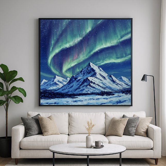 Northern Mountains - Painterly Style Landscape Art Poster (Creator Uploaded)