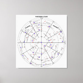 Northern North Stars Star Navigational Astronomy Canvas Print