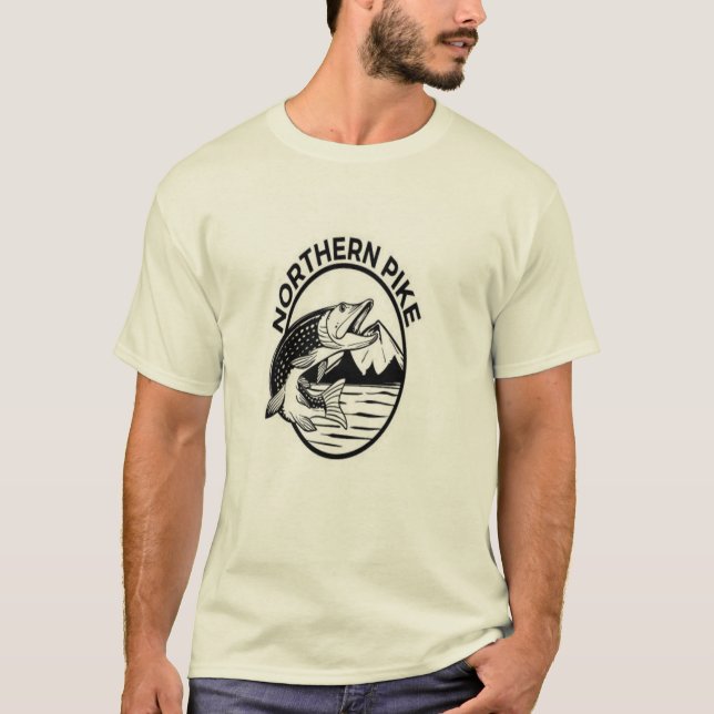 Northern pike design T-Shirt (Front)