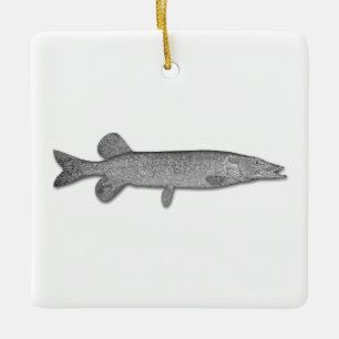 Northern Pike - Jackfish Ceramic Ornament