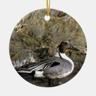 Northern Pintail Duck Lovers Ceramic Tree Decoration
