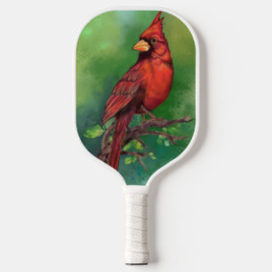 Northern Red Cardinal Bird Pickleball Paddle
