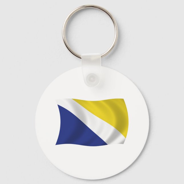 Northern Schleswig Flag Keychain (Front)