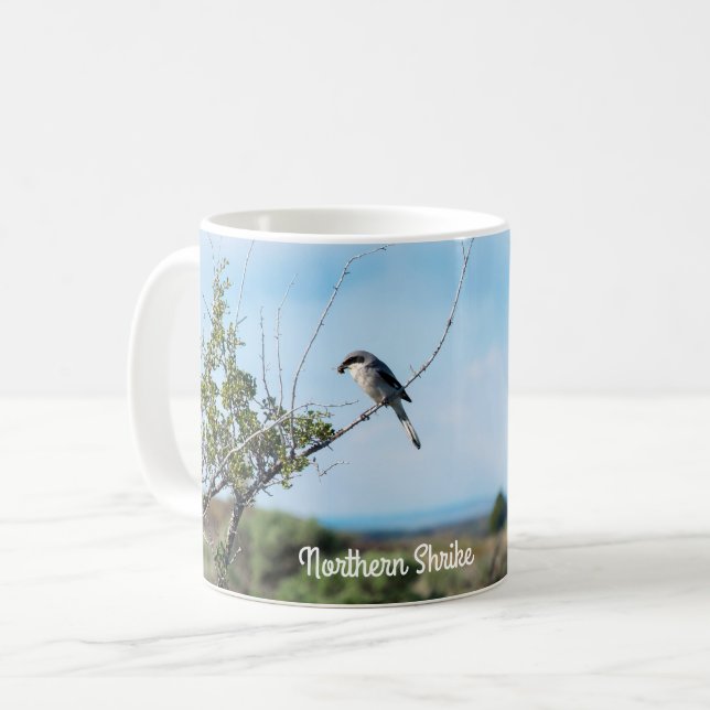 Northern Shrike Coffee Mug (Front Left)