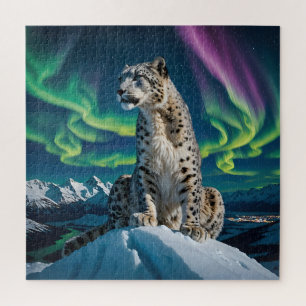 “Northern Sky Wanderer” – Snow Leopard Portrait Jigsaw Puzzle