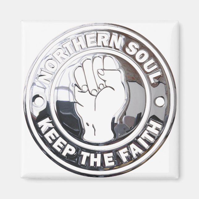 Northern Soul Chrome Magnet (Front)