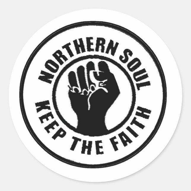 Northern Soul Classic Round Sticker (Front)