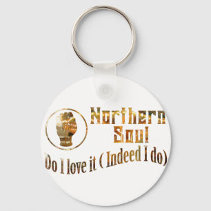 Northern Soul. Do I Love It - Gold Key Ring