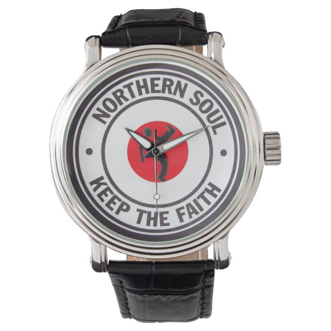 Northern Soul Keep The Faith Dancer Wristwatch (Front)