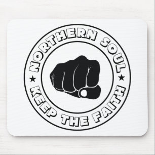 NORTHERN SOUL - KEEP THE FAITH DESIGN.png Mouse Mat