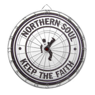 Northern Soul Keep The Faith Slogans & Dancer Dartboard
