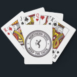 Northern Soul Keep The Faith Slogans & Dancer Playing Cards<br><div class="desc">This design features a northern soul dancer figure surrounded by the ‘Northern Soul’ & ‘Keep The Faith’ slogans. This design and others from the Northern and Soul music scenes can be found on watches and other products in the alphaimagesandprints store on zazzle. More of my image collection can be found...</div>