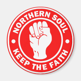 northern soul Logo Red Magnet